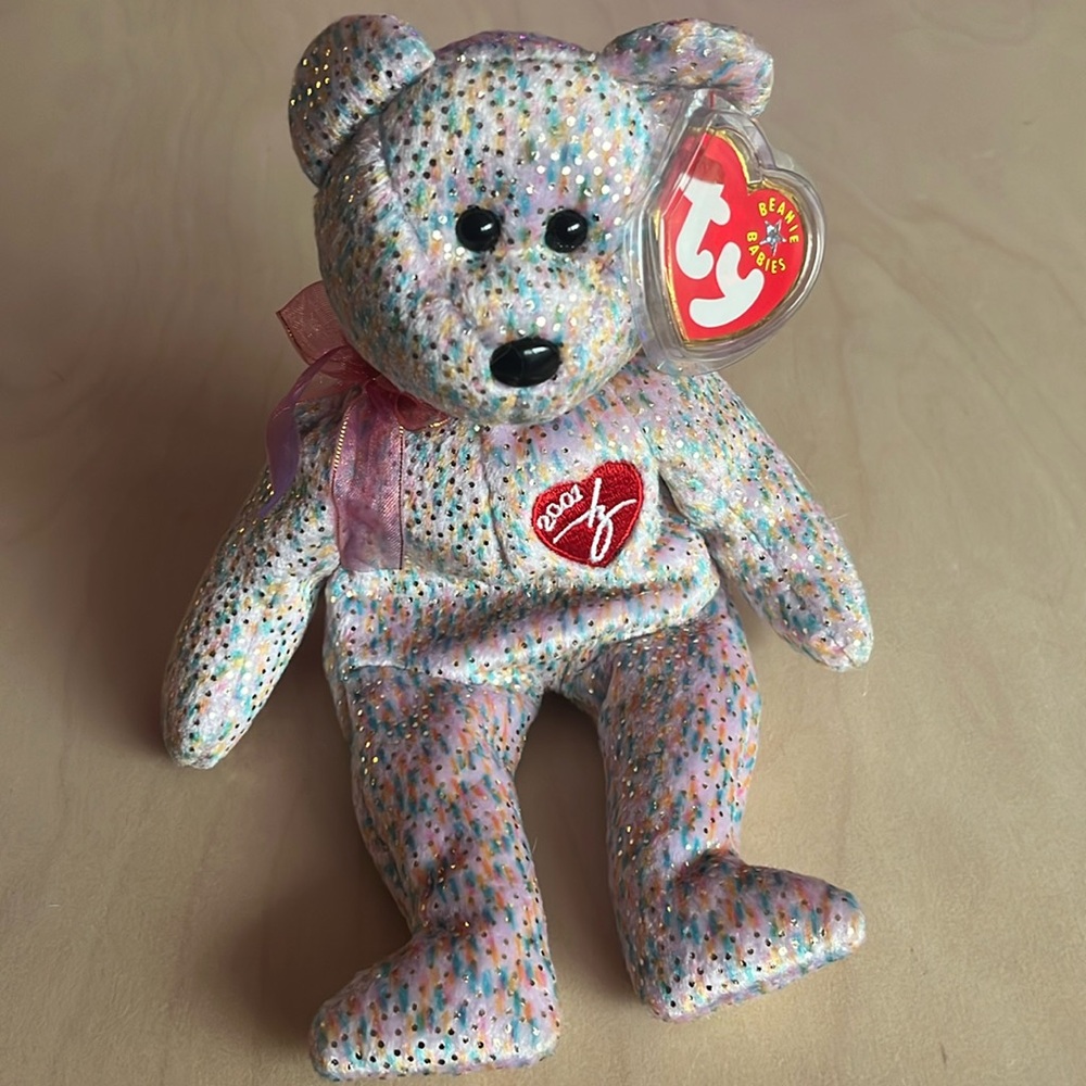 🔥3/$20 - Vintage TY Beanie Baby – 2001 Signature Bear (2001) – EUC with tag